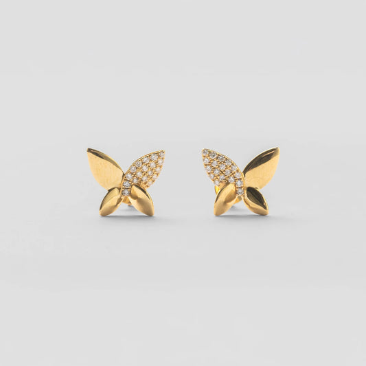 バタフライピアス（14K）