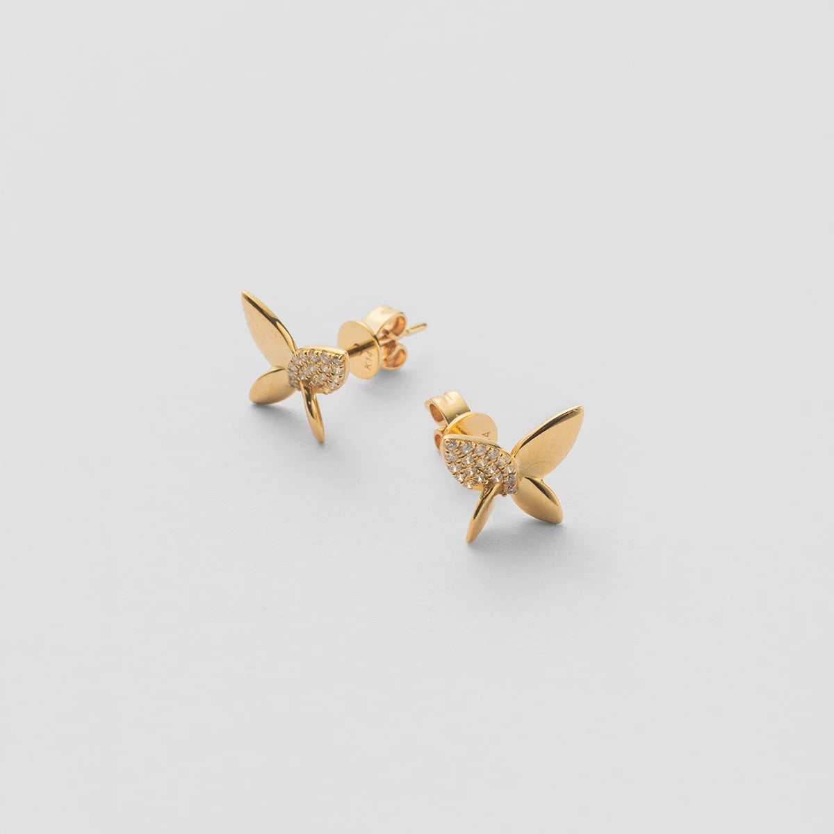バタフライピアス（14K）