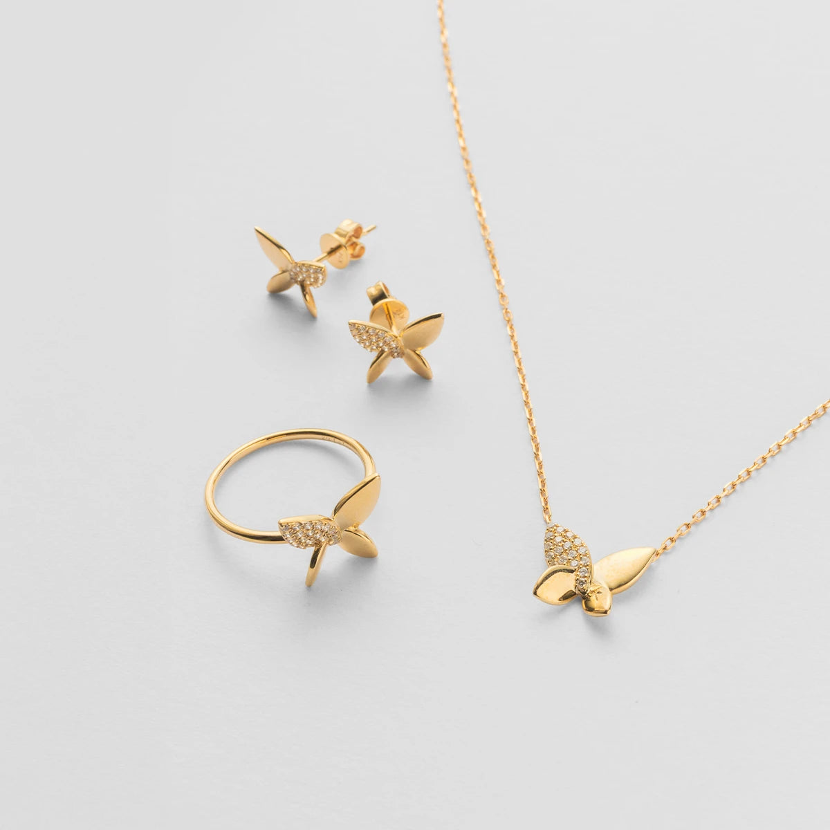 バタフライピアス（14K）