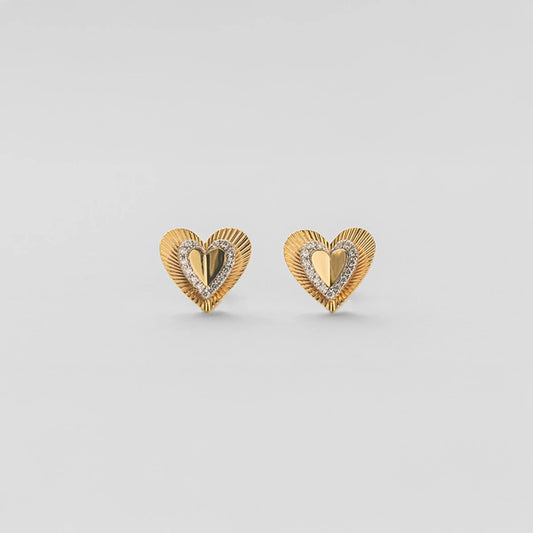 ハートピアス（14K）