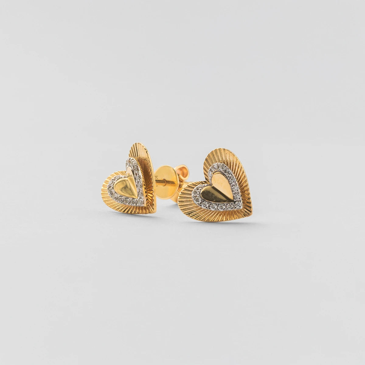 ハートピアス（14K）